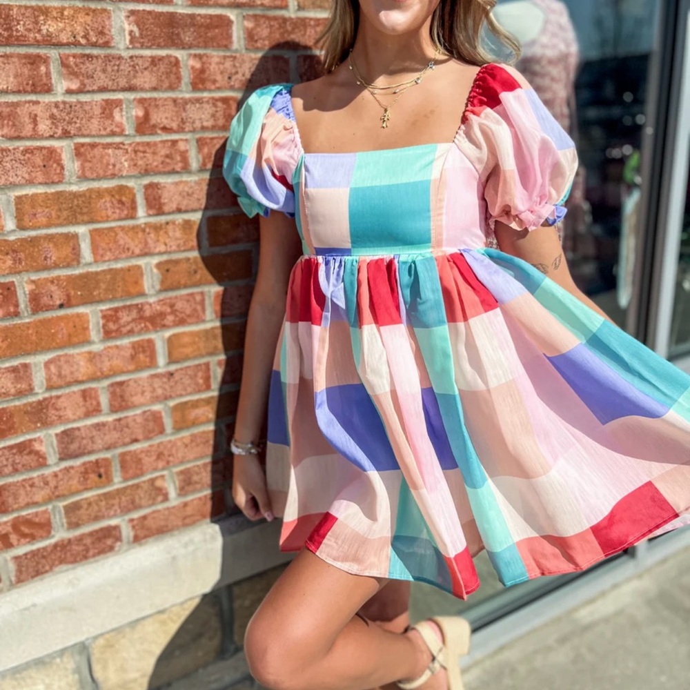 Paper London Multi Color Mini Dress
